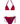 MAILLOT DE BAIN LOULA ROUGE FUSHIA